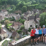 Cycling tour Dordogne group