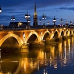 The beautiful Pont de Pierre in Bordeaux
