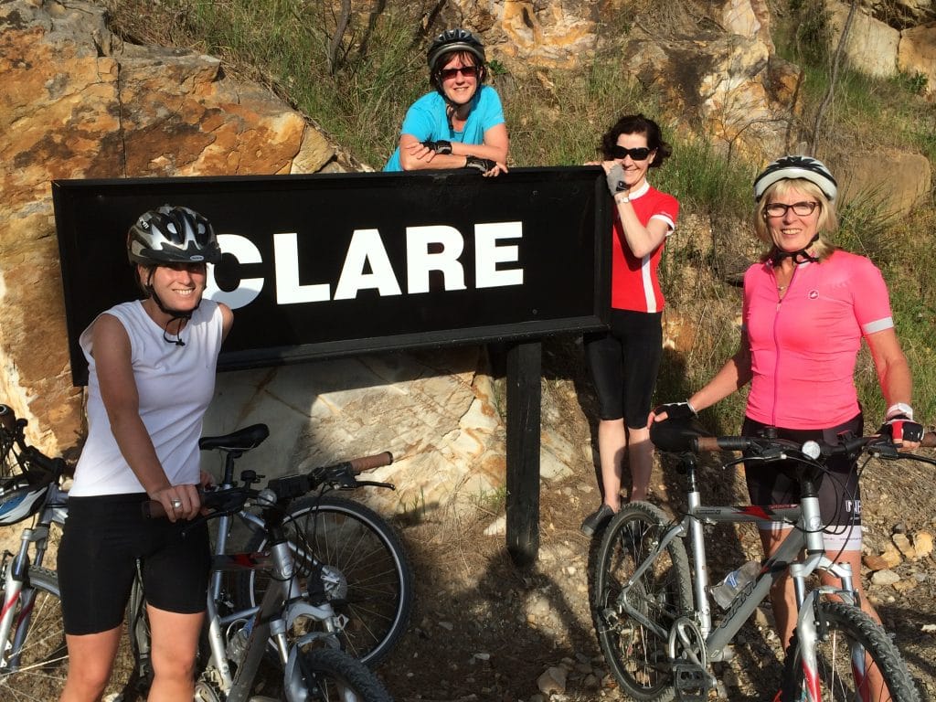 Arriving to Clare on the Riesling Rail Trail