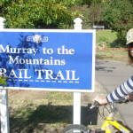 Cycling the Murray to Mountains Rail Trail on a Pedal to Produce tour
