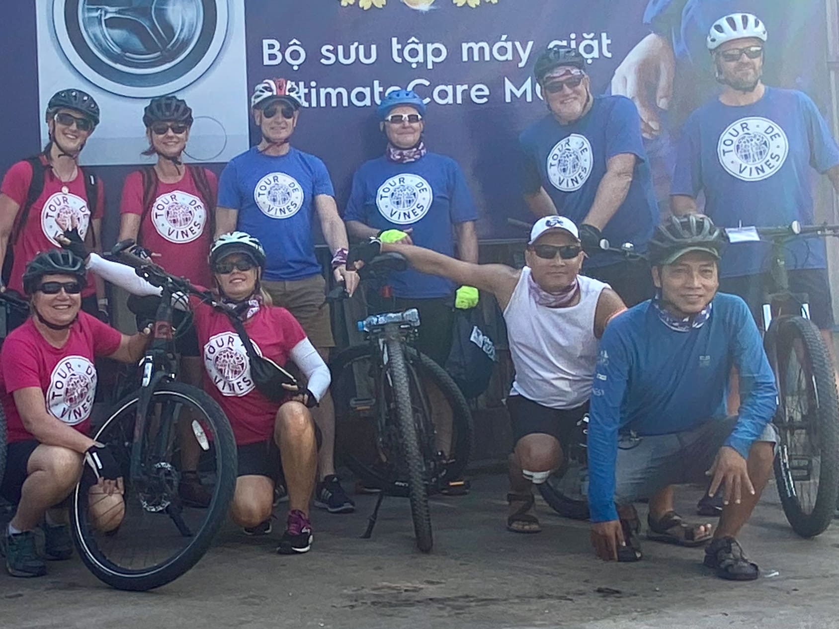Tour De Vines Vietnam cycling tour guests Tour De Vines Vietnam cycling tour guests