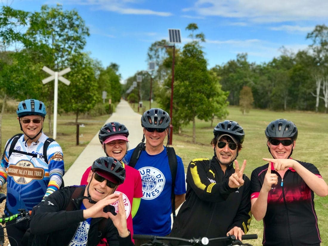 Brisbane Valley Rail Trail cycling