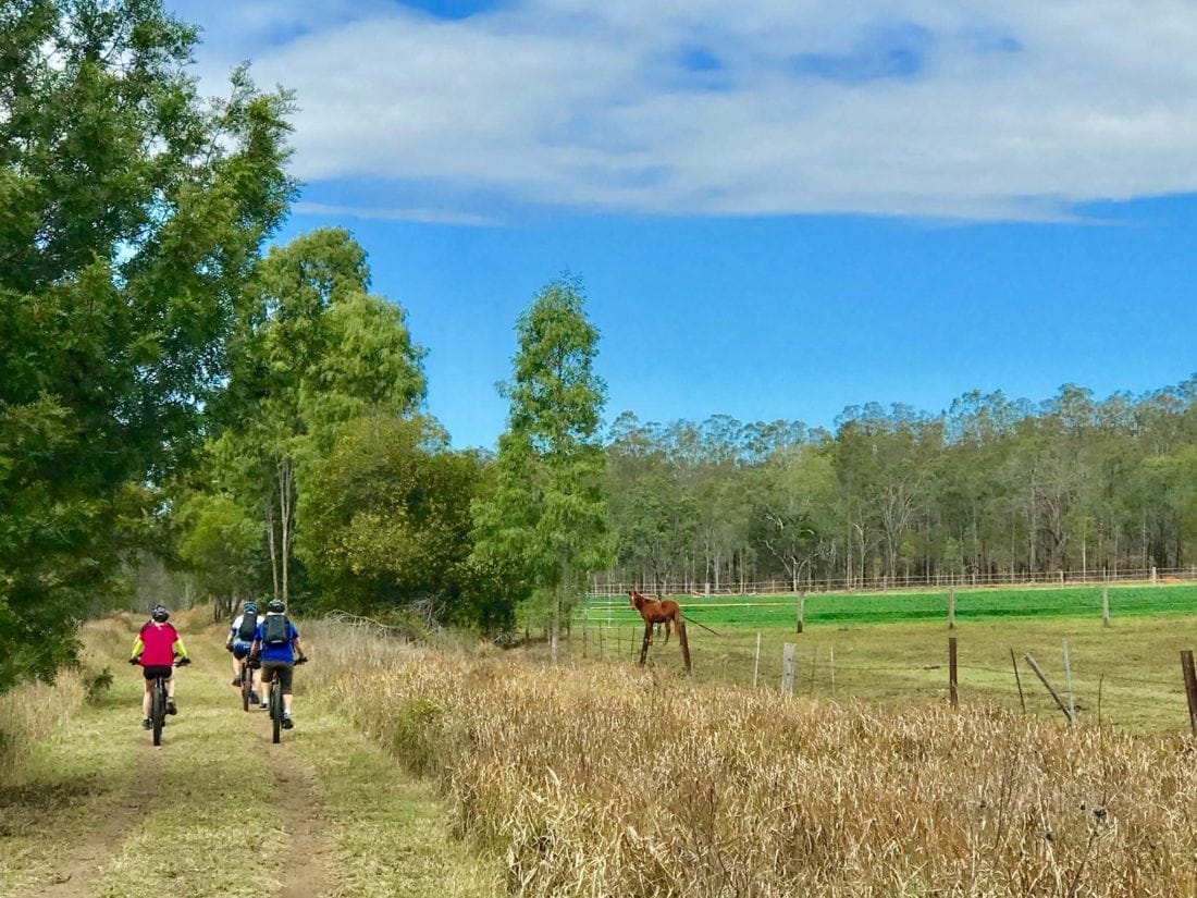 Brisbane Valley Rail Trail cycling