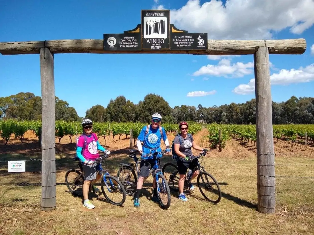 Cycling tour beechworth to Bright