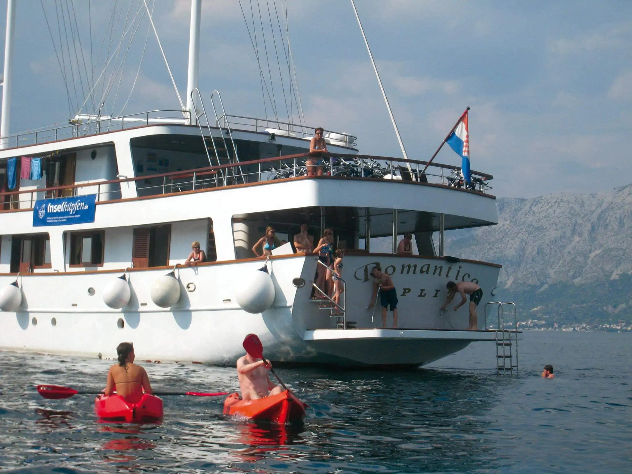 Tour De Vines Croatia Ships Guest Pictures Romantica Swimming