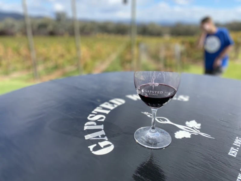 Gapsted Winery on the Murray to Mountains Rail Trail
