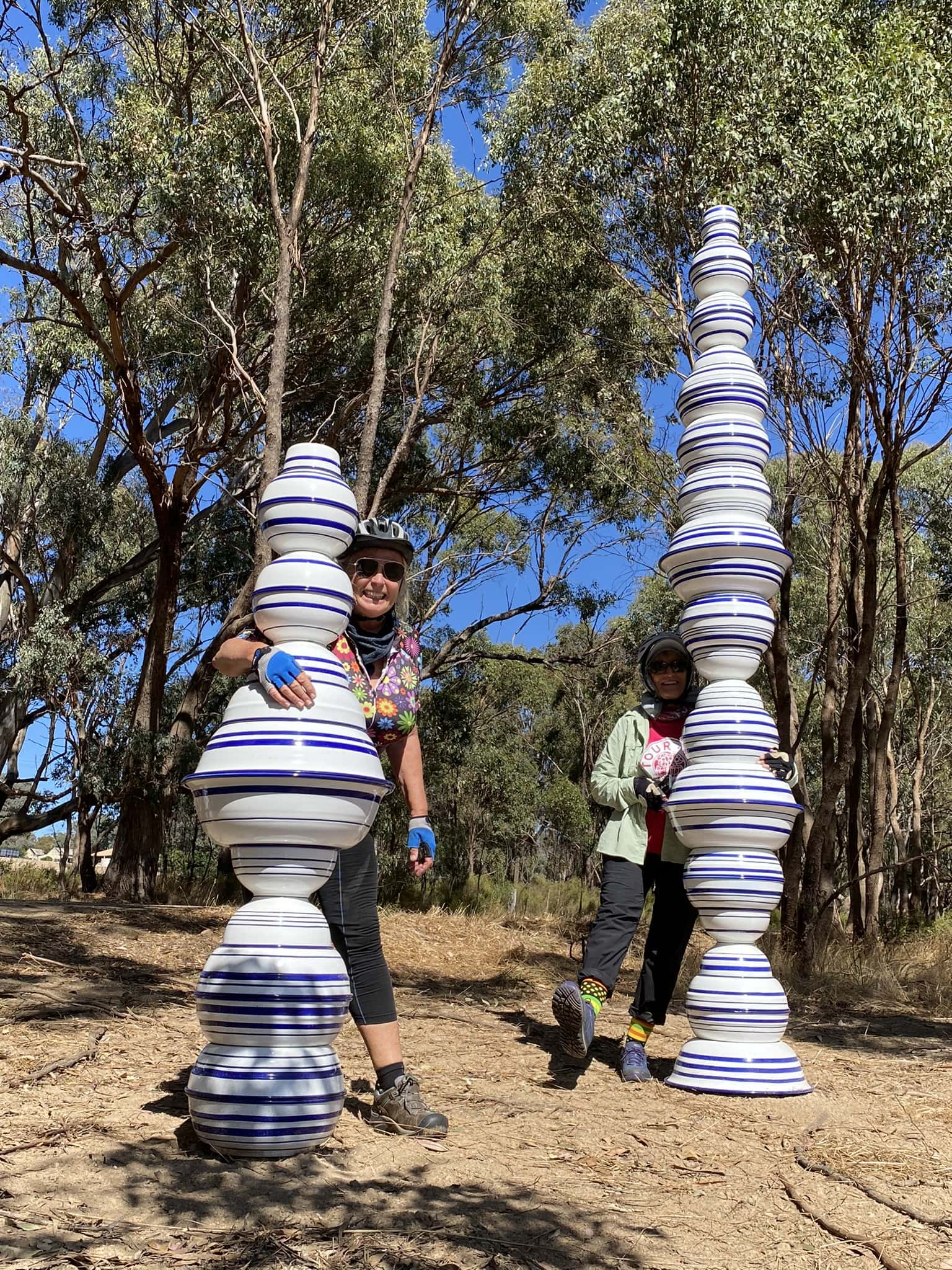 Art pieces on the Great Victorian Rail Trail