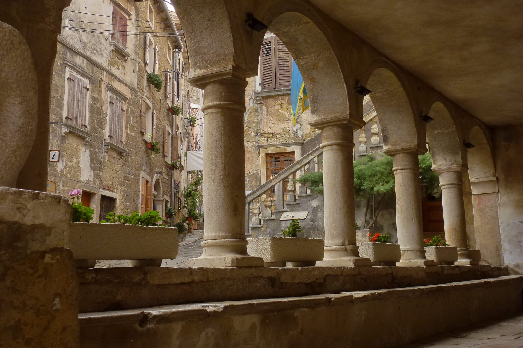 Istrian village on cycling tour in Croatia Istrian village on cycling tour in Croatia