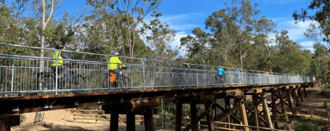 New bridge on Brisbane valley rail trail