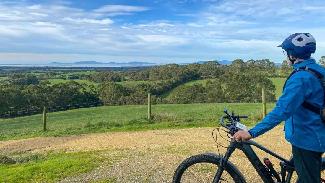 views to wilsons prom on the great southern rail trail