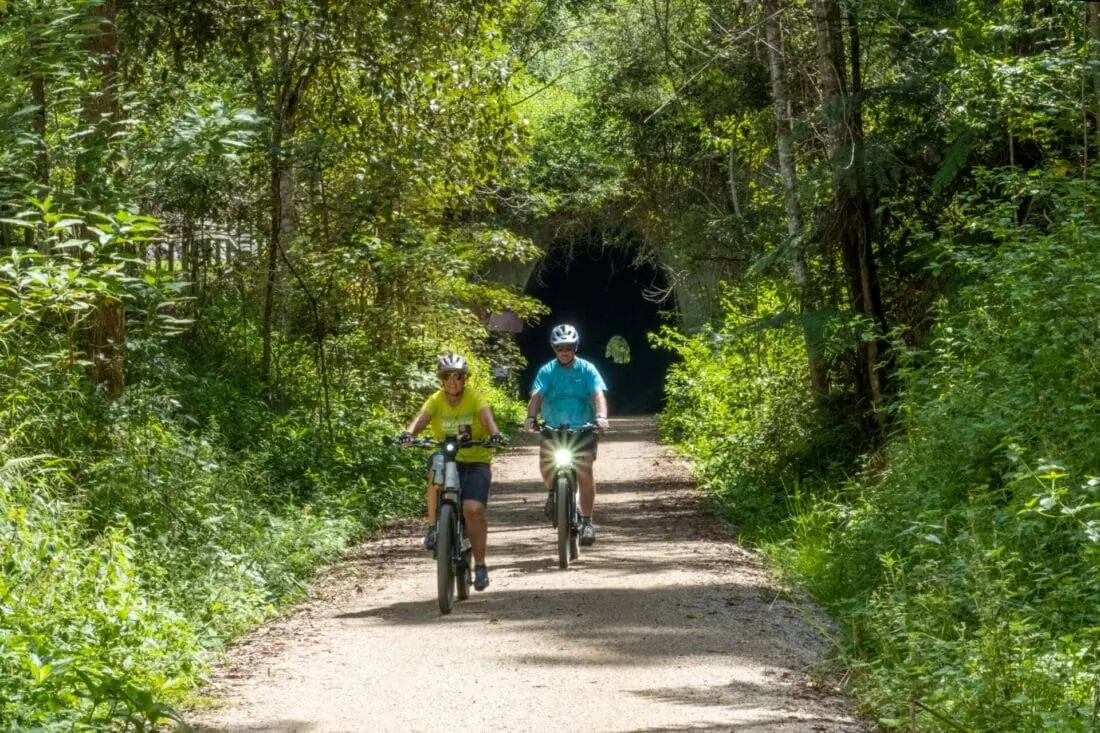 burringbar tunnel south on the northern rivers rail trail