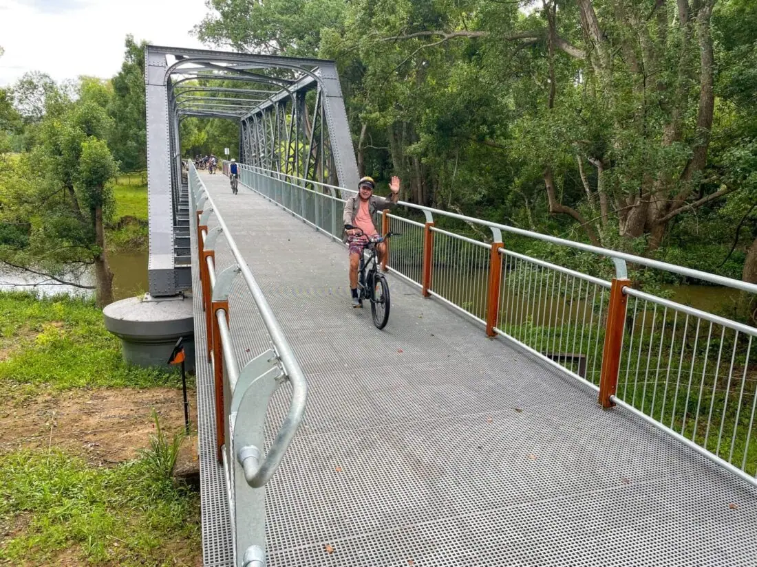 dunbible creek bridge on the northern rivers rail trail