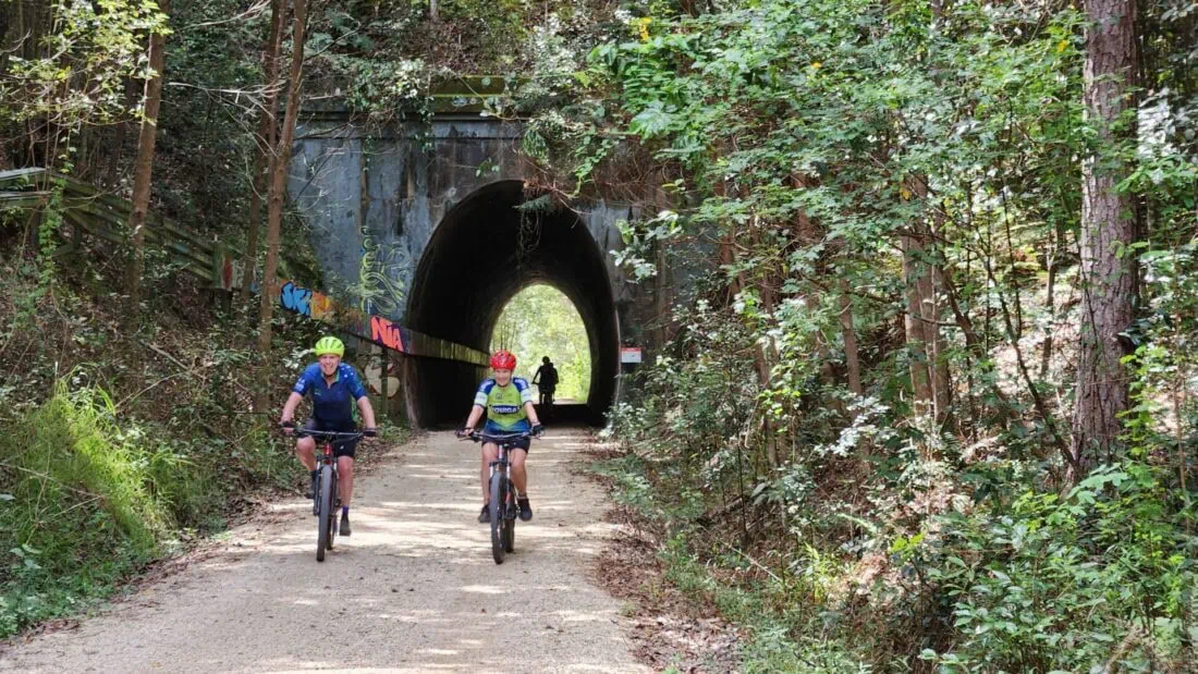 hulls rd tunnel cycling northern rivers rail trail