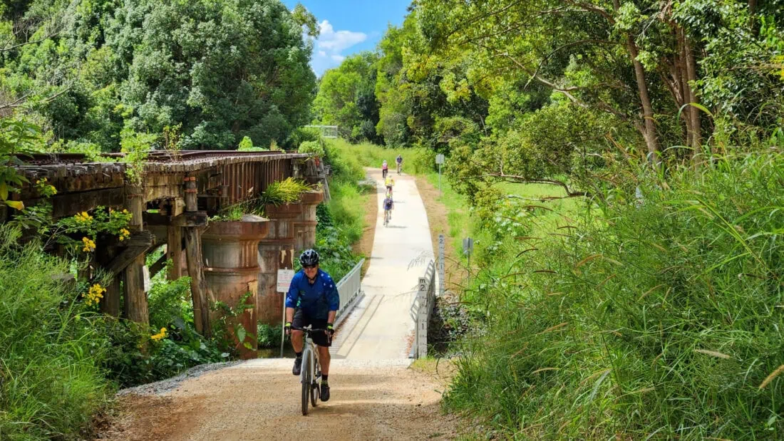 cycling the northern rivers rail trail