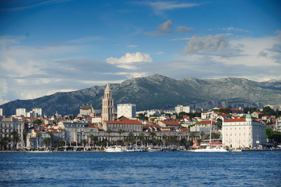 Views of Split Croatia on a Sail & cycling tour
