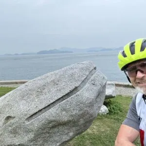 Seto Inland sea in Japan on a cycling tour in Shikoku