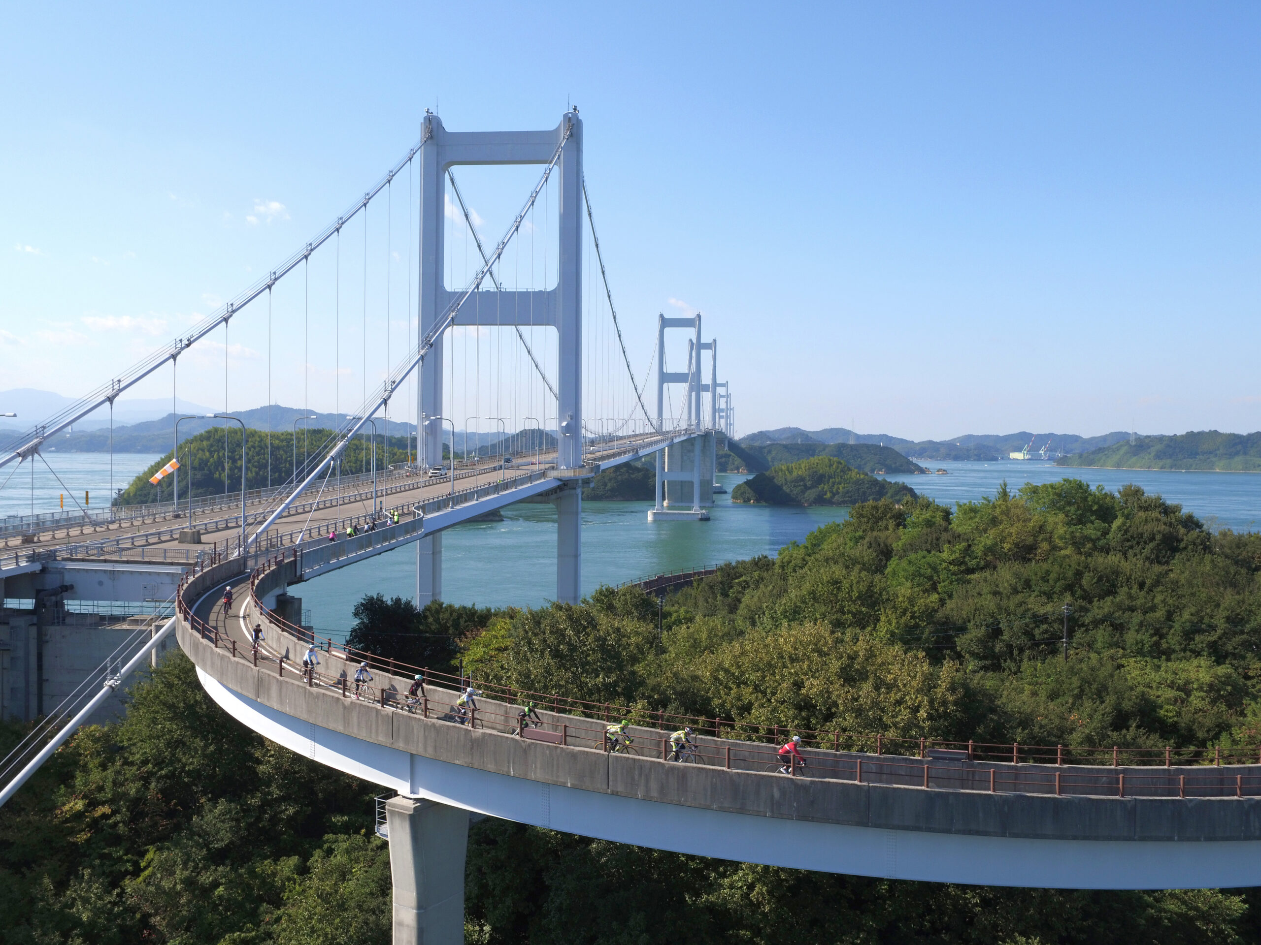 cycling access ramp on shimanami kaido japan cycling access ramp on shimanami kaido japan