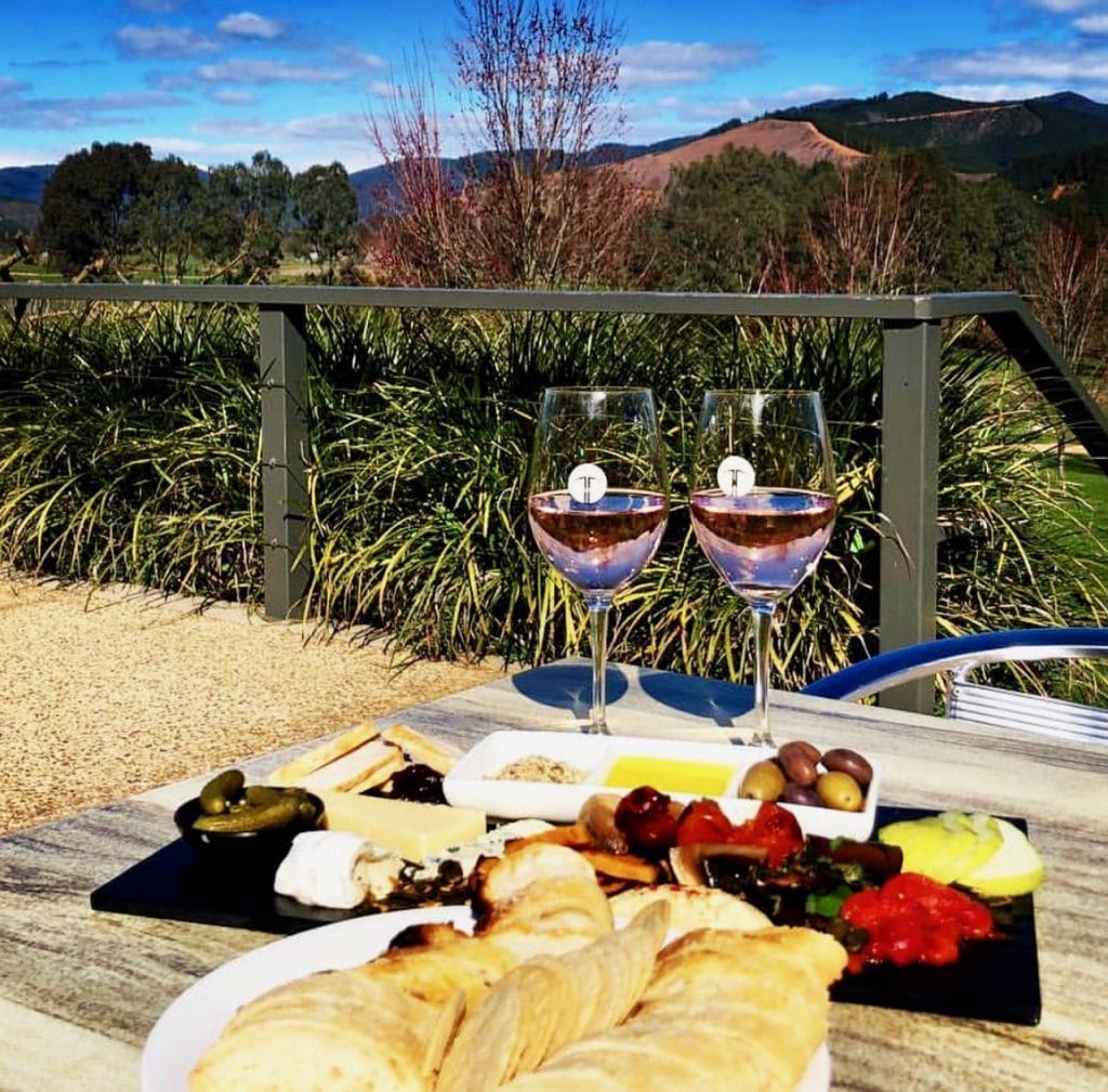 Lovely platters on the Murray to Mountains Rail trail winery