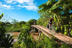 Cycling in the mekong on a vietnam cycling tour