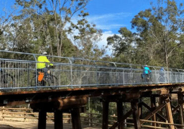 New bridge on Brisbane valley rail trail