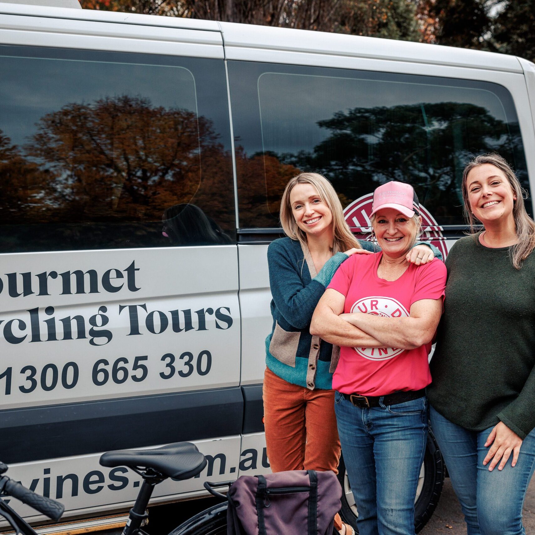 Tour de Vines cycling tours support team member